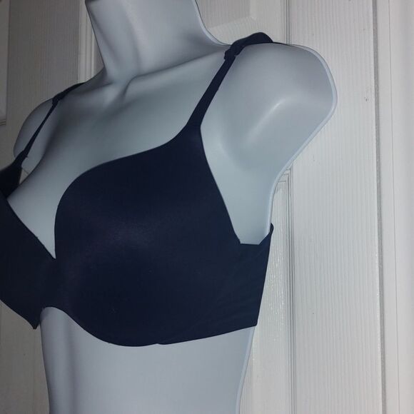 Victoria's Secret navy perfect shape push up bra Sz 32DD - Picture 2 of 5